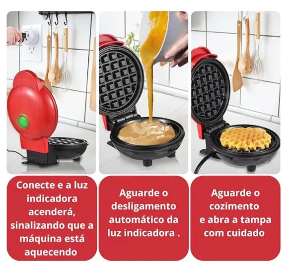 Mini Electric Waffle Machine Home Kitchen Make Waffle Color Aledoria-Neverdie Store