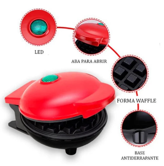 Mini Electric Waffle Machine Home Kitchen Make Waffle Color Aledoria-Neverdie Store