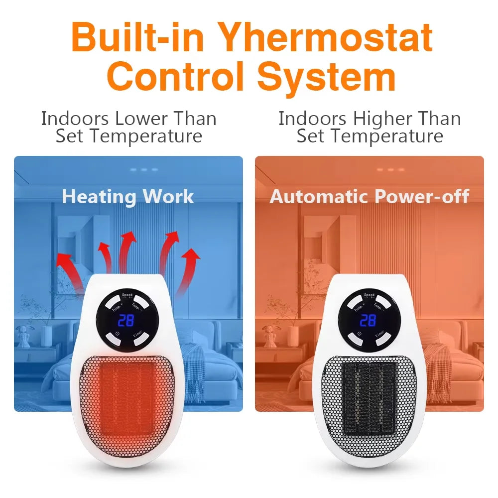 Aquecedor Portátil Elétrico para uso interno  500W