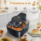 Air Fryer Fritadeira Elétrica 7L 110V/220V Com Grelha E Cesto Removível Digital Sem Óleo